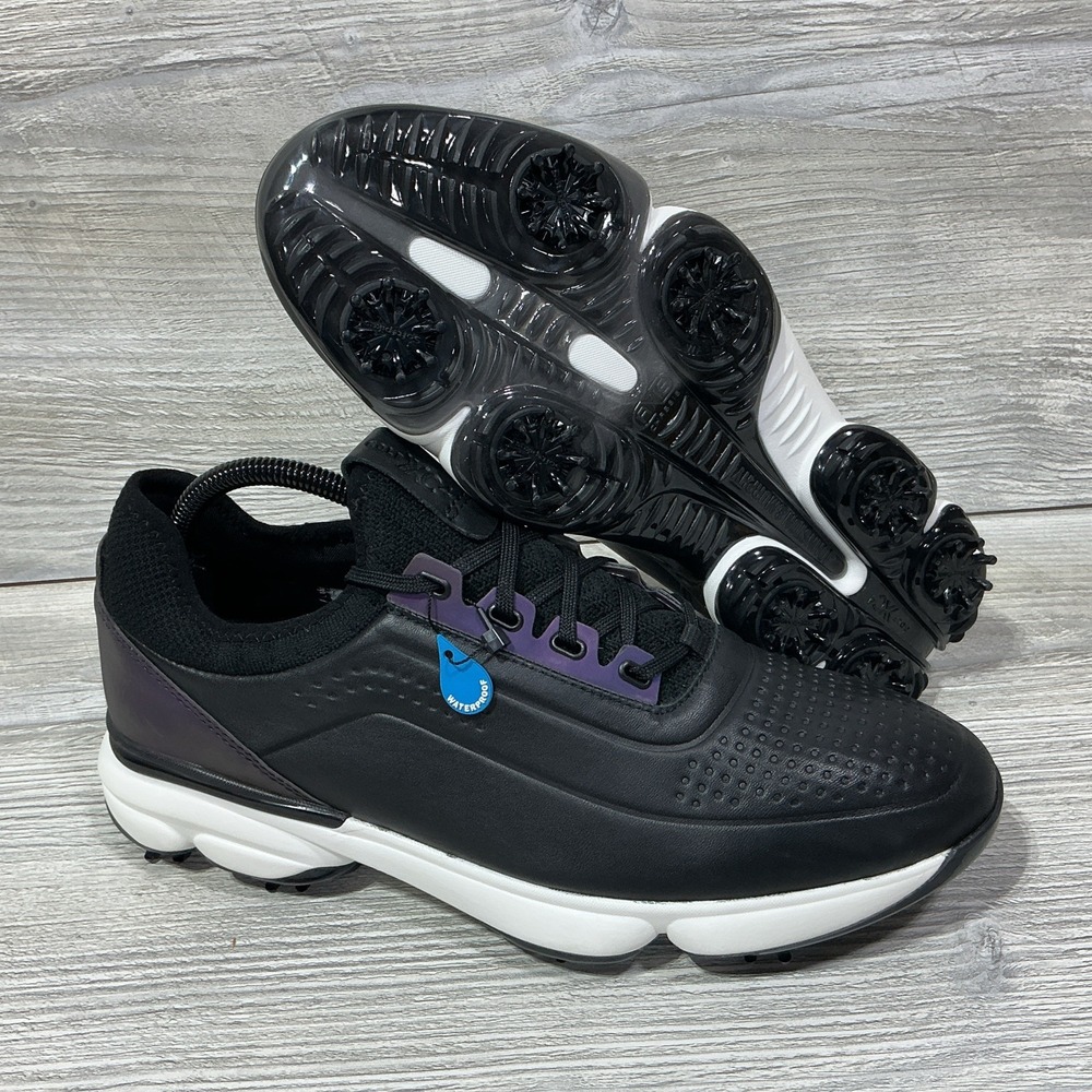Johnston & Murphy Men's 8 XC4 GT4-Luxe Full Grain Leather Waterproof Golf Shoes